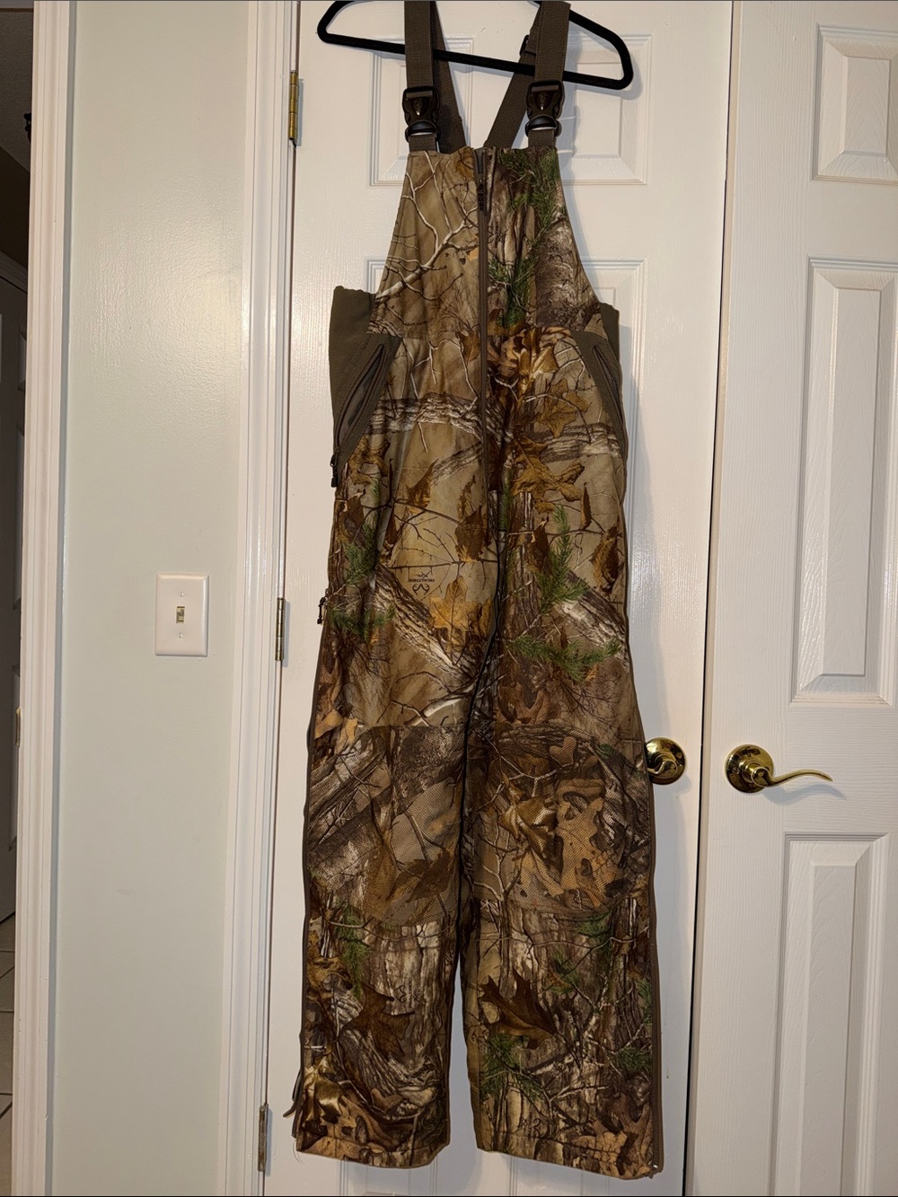 Men's Waterproof Camo Bib Overalls - Brown/Green
